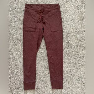 Aerie Maroon Burgundy Jogger Leggings - size L